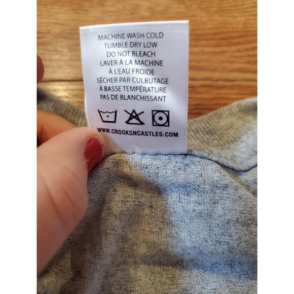 Crooks and Castles Tshirt Men's Size XL Short Sleeve Gray Yellow Streetwear NWOT - Picture 4 of 8